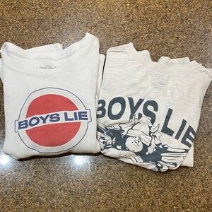 Boys Lie Graphic Sweatshirt & T-shirt. One size.